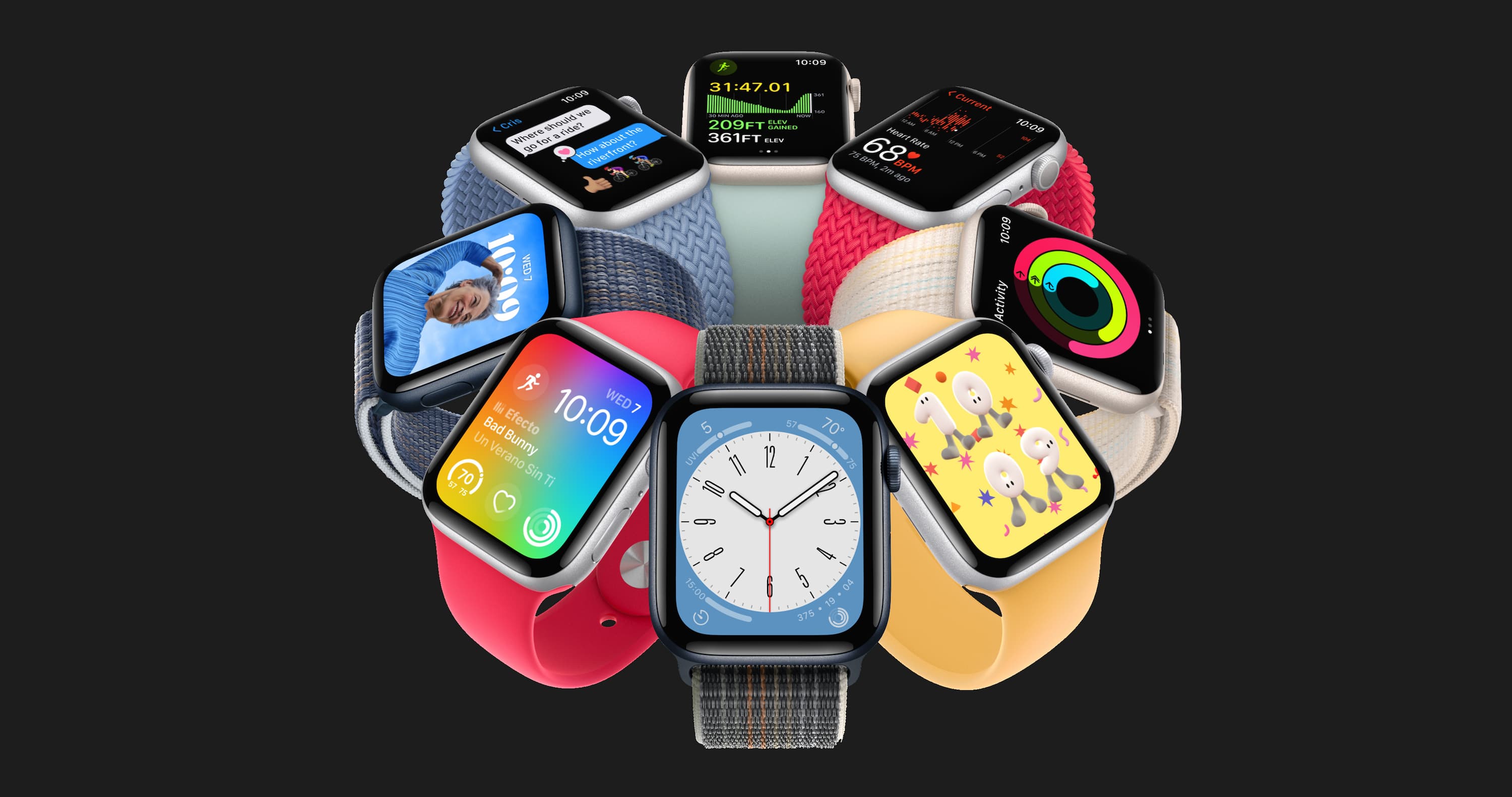 Купити Apple Watch SE 2 44mm Midnight Aluminum Case with Midnight Sport ...